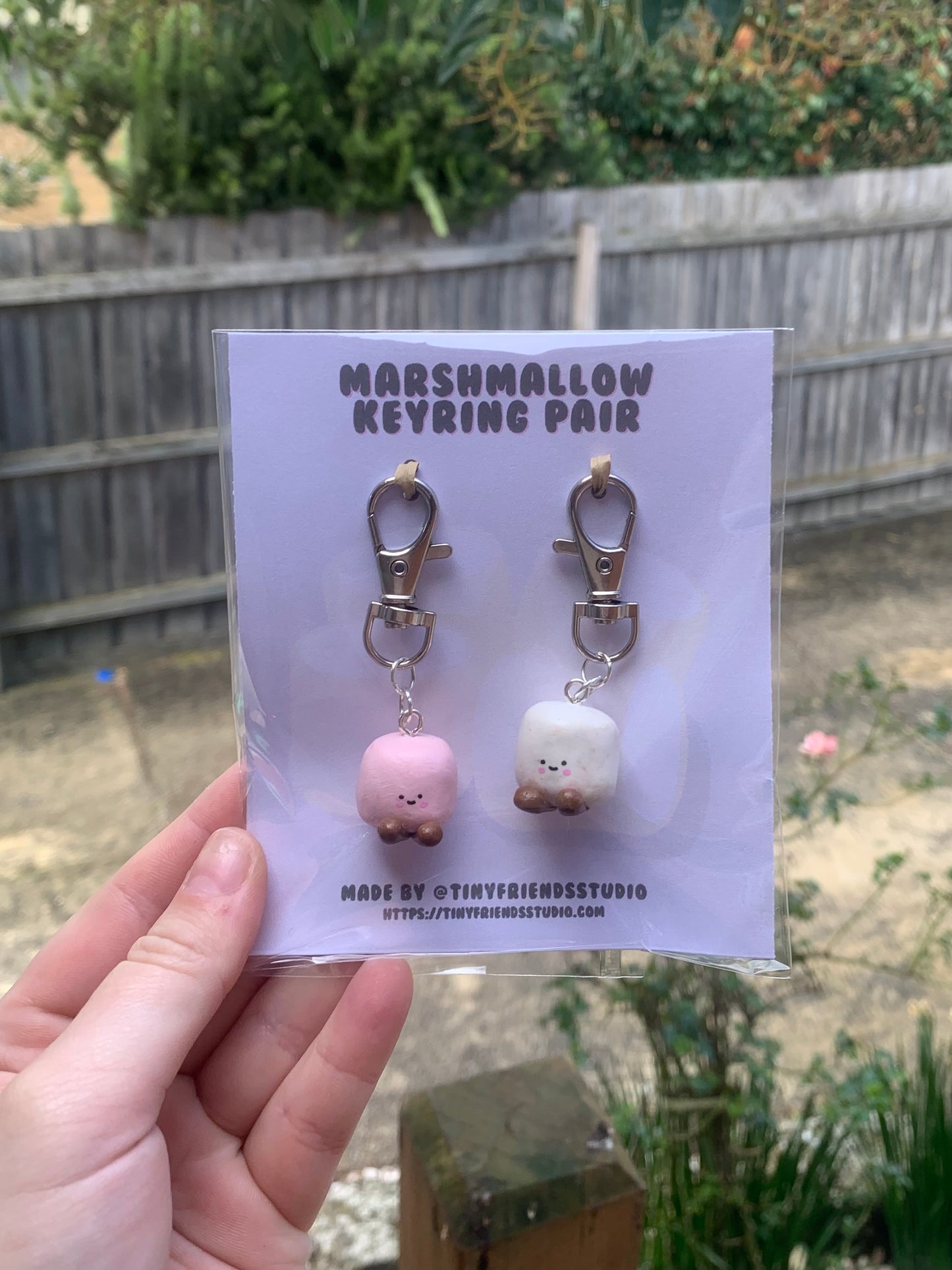 Marshmallow Keyring
