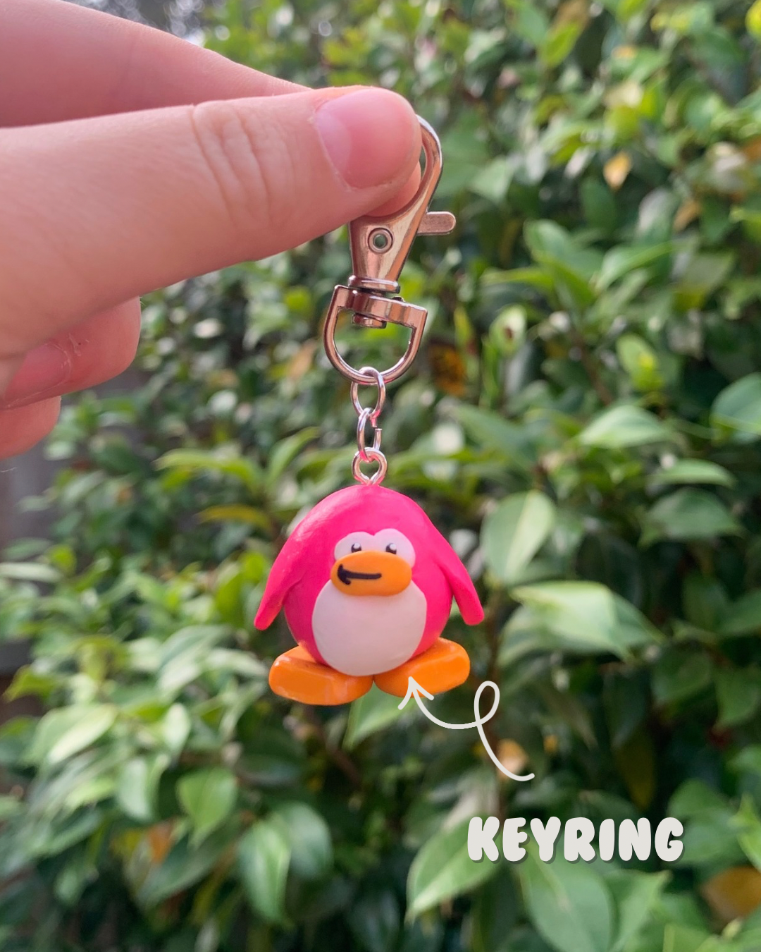 Club Penguin Keychain - Pink