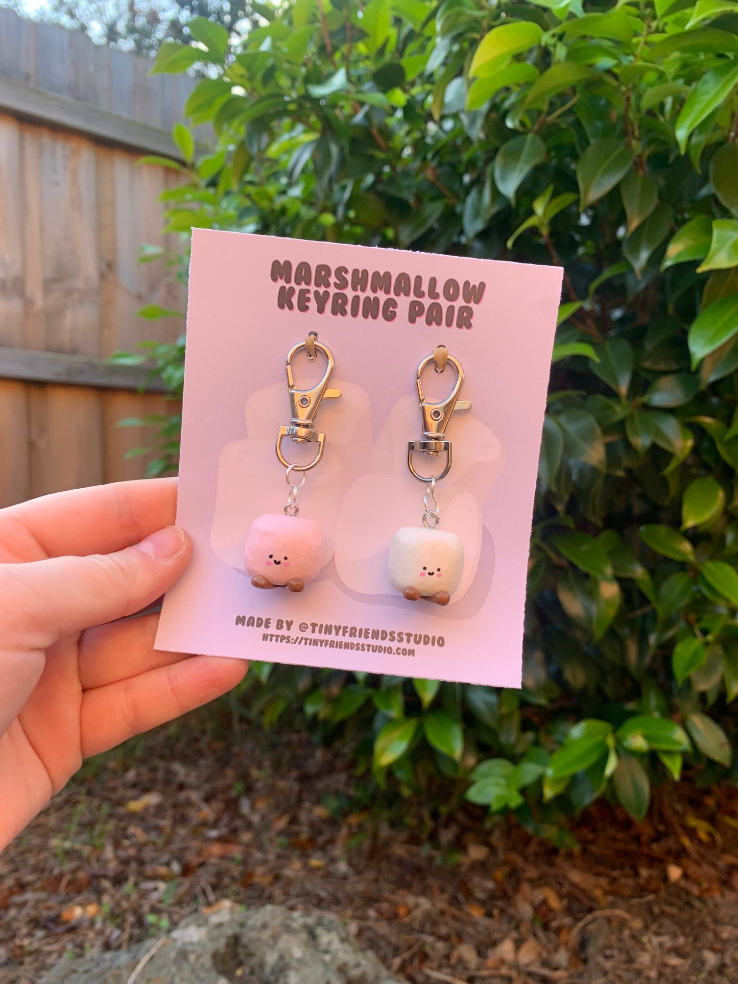 Marshmallow Keyring