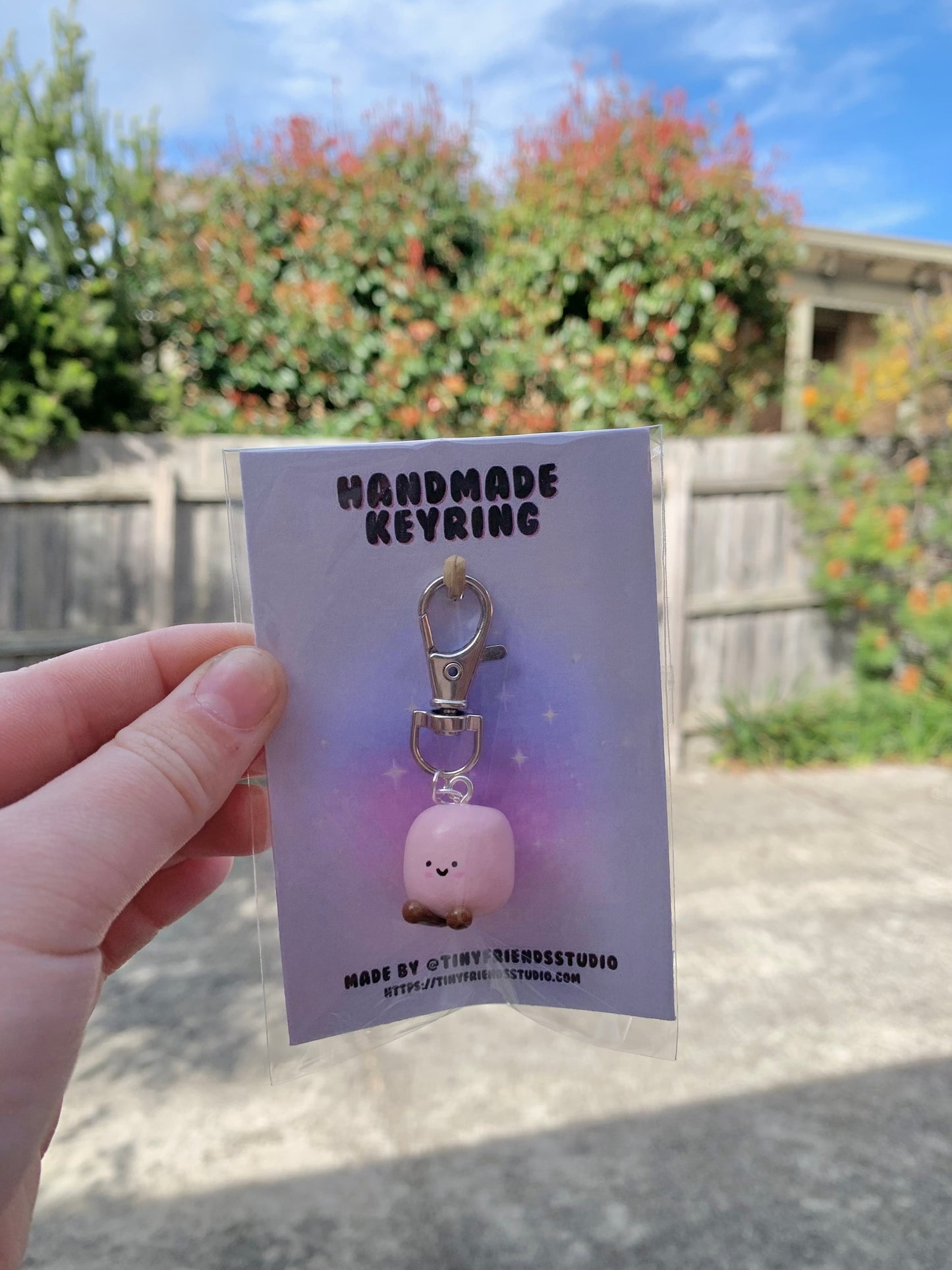 Marshmallow Keyring