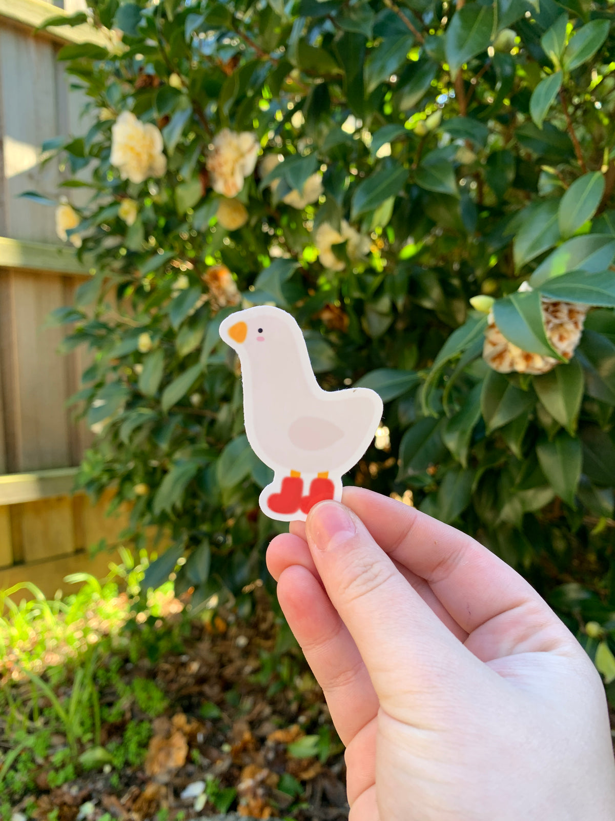 Goose in Boots Stickers (Multiple colours)