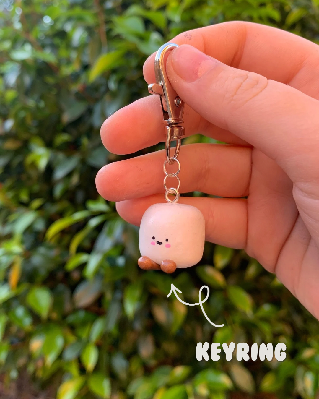 Marshmallow Keyring