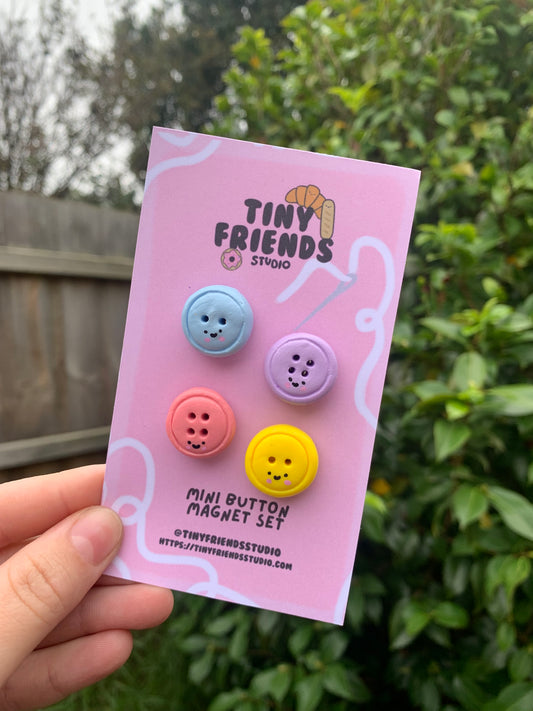 Mini Button Magnet Set - 4