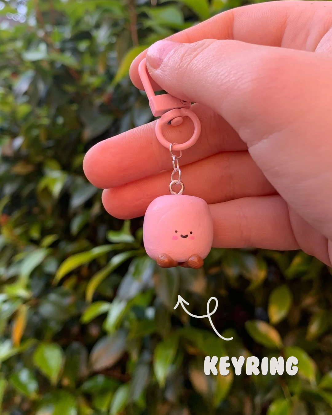 Marshmallow Keyring